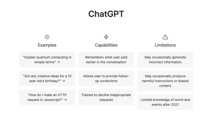 Advantages and disadvantages of chatgpt